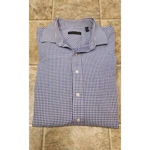 Donald J Trump Button Up Signature Collection Long Sleeve Shirt. 17.5 TALL. EUC